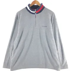 古着 90年代 トミーヒルフィガー TOMMY HILFIGER ハーフジップ フリースプルオーバー メンズL相当 ヴィンテージ/eaa455519