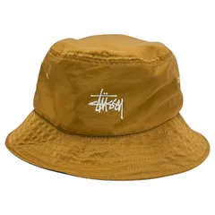 STUSSY(ステューシー) Nylon Reversible Bucket Hat ナイロン リバーシブル バケット ハット ブラウン×ブラウン