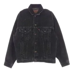 Levi's リーバイス 70507-4858 USA製 BLACK DENIM JACKET 先染め ヴィンテージ  ブラック デニム ジャケット ブラック系 S【中古】