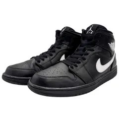 ナイキ NIKE ■【 Air Jordan 1 Mid Black/White 554724 049 】エア ジョーダン1 ミッド ブラック ホワイト スニーカー