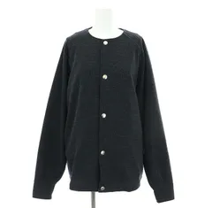 ザ リラクス THE RERACS 23AW スナップボタンノーカラージャケット ウール混 F チャコールグレー /DF ■OSのサムネイル