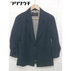 ◇ FONCE フォンセ 1B シングル 長袖 テーラード ジャケット サイズ36 ネイビー系 レディース 【中古】 【1105130006058】のサムネイル