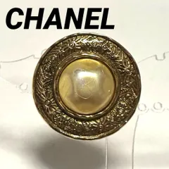 シャネル　CHANEL 　イヤリング　ヴィンテージ　フェイクパール　ゴールド