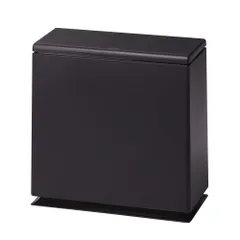 e)8.5_06)ブラック ideaco(イデアコ) ゴミ箱 フタ付き ブラック 8.5L TUBELOR kitchen flap(チューブラー キッチンフラップ)