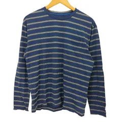 ランバンコレクション LANVIN COLLECTION クルーネック コットン ボーダーL/S Tシャツ レディース import：L のサムネイル