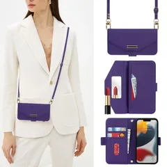 【在庫セール】財布 カード収納 あいふぉん13ケースpro ミラー max ストラップ付き クロスボディケース 肩がけ 手帳型 耐衝撃 iphone13プロマックスケース レザー 鏡 いphone13pro max ショルダー ケース iphone13prom