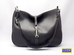 COACH コーチ ワンショルダーバッグ 7778 レザー ブラック 中古B 【送料無料】 A-8875【質屋出品】