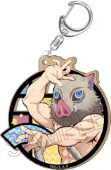 【中古】雑貨 嘴平伊之助 切り絵シリーズ MDFキーホルダー 「鬼滅の刃」