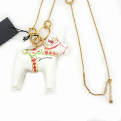 ディースクエアード DSQUARED2 22AW ネックレス ダーラナホース ダーラヘスト ハンドクラフト マルチカラー S83NE0167 国内正規のサムネイル