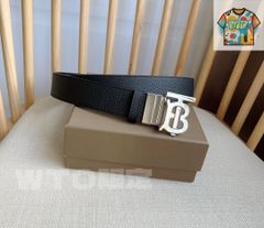BURBERRY バーバリー ダークグリーン サスペンダー ベルト 本革 黒