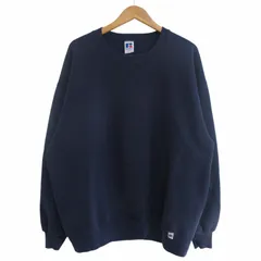 ラッセル RUSSELL 80s-90s ヴィンテージ USA製 スウェット トレーナー 前V ガゼット 紺 ネイビー 大きいサイズ XXL