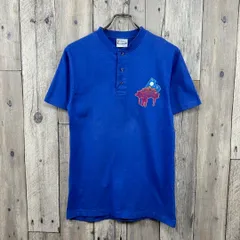 OLD Hanes 90s ヘインズ 米国製 半袖 ヘンリーネック Tシャツ M