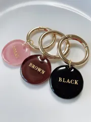 【名入れ】【文字入れ】キーホルダー　キーリング　ネームチャーム　バッグチャーム　ペア