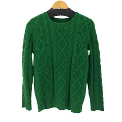 ミスタージェントルマン MR.GENTLEMAN  FISHERMAN CREW NECK SWEATER ケーブル編み ウールクルーネックニット メンズ JPN：S 