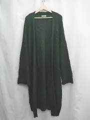 ◇ ⊆ フリークスストア ロングニット　シンプル　着回し良 長袖 カーディガン サイズF ブラック系 レディース E  【1504210010303】