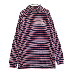 サイズ：L FILA GOLF フィラゴルフ  タグ付 長袖Tシャツ ストライプ柄 ネイビー系 [240101536073] ゴルフウェア メンズ ストスト