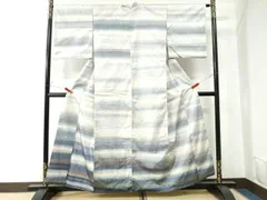 平和屋着物●訪問着　紬地　変わり市松文　正絹　逸品　CAAU2920yc