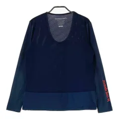サイズ：L LE COQ GOLF ルコックゴルフ  メッシュ切替 長袖インナーTシャツ  ネイビー系 [240101347880]# ゴルフウェア レディース ストスト