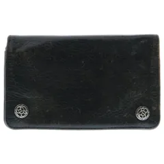 クロムハーツ 1 ZIP フローラルボタン 1ジップ レザー ウォレット CHROME HEARTS クロムハーツ（原本無） 1ZIP STRAP フローラル