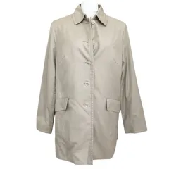 ニューヨーカー レディース ステンカラーコート ミドルコート スプリングコート 秋コート ベージュ 無地 Mサイズ 軽量 上品 きれいめ シンプル おしゃれ 高級感 人気 ブランド 美品 エレガント 通勤 