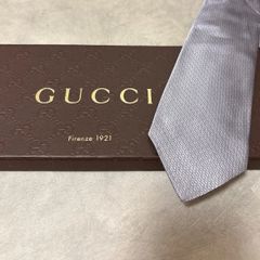 美品 GUCCI グッチ シルク 100％ グレー 254-661