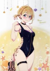 [중고] 포스터 A3 클리어 포스터 나나미 아사미 [추첨 당당한 그녀, 빌립니다 온라인 복권 수영복과 그녀] C-2 상