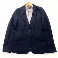APC ★ アーペーセー 上品＆上質◎ テーラードジャケット 1B ダークネイビー 濃紺 レディース 36 綺麗め 大人カジュアル モード■S1080のサムネイル