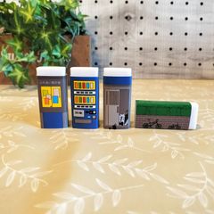 消しゴムが街の風景になる☆イレイサー4個セット「一丁目」