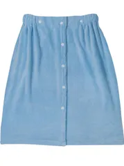 【24時間以内発送】ラップタオル 60cm丈 巻きタオル プールタオル マイクロファイバー 吸水 無地 柔らかい ふわふわ ツルツル お風呂上がり 着替えタオル バスタオル 子供用 (60×120, 水色)