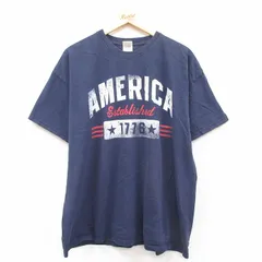 XL/古着 フルーツオブザルーム 半袖 ビンテージ Tシャツ メンズ 00s アメリカ 大きいサイズ コットン クルーネック 紺 ネイビー 25apr24 中