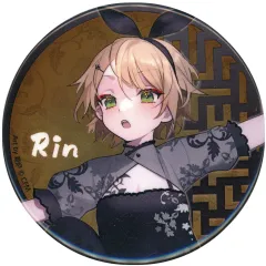 【中古】バッジ・ビンズ 鏡音リン(COSPLAY) 「COCOLLABO×piapro 39Culture 2023 EXTRA PARTY ＆ COSPLAY トレーディング 大き目メタリック缶バッジ」