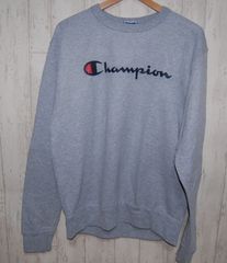 90s USA製 Hanes チャンピオンビッグロゴ クルーネックスウェットM