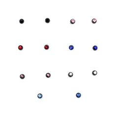 樹脂ピアス セット ピアス ジュエリー アクセサリー シンプル 3mm