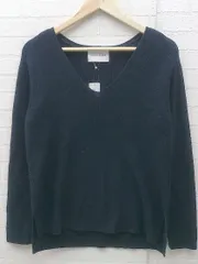 ◇ Adam et Rope’ アダム エ ロペ コットン 長袖 ニット セーター サイズF ネイビー レディース 【中古】 【1002800932306】