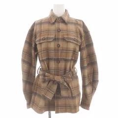 ポロ バイ ラルフローレン Polo by Ralph Lauren シャツジャケット チェック ベルト 0 茶 ブラウン /MF ■OSのサムネイル