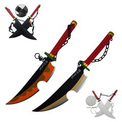 宇髄天元 日輪刀 双剣 竹製 撮影 イベント コスプレ 武器 背負い