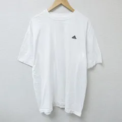 XL/古着 アディダス adidas 半袖 ブランド Tシャツ メンズ ワンポイントロゴ 大きいサイズ コットン クルーネック 白 ホワイト 25may26 中