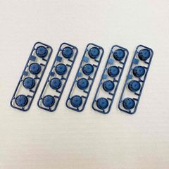 ミニ四駆　中径ローハイトホイール（ディッシュ／穴ありタイプ／ブラック）５個セット