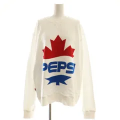 ディースクエアード DSQUARED2 pepsi ロゴスウェット プルオーバー 長袖 M ホワイト /HK ■OSのサムネイル