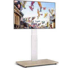 【新着商品】テレビスタンド Rfiver 壁寄せテレビスタンド ハイタイプ 32-70インチ対応 高さ調整可能 ラック左右回転30° 耐震 耐荷重50KG ホワイト