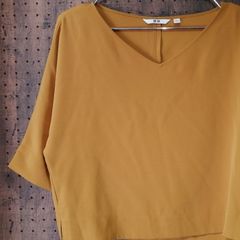 UNIQLO ユニクロ ドレープブラウス（七分袖） レディースS 231