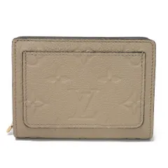 LOUIS VUITTON ルイ・ヴィトン ポルトフォイユ クレア 新型 LVロゴ フラワー グレージュ コンパクトウォレット 札入れ コインケース 現行 RFID ICチップ 未使用 モノグラム アンプラント トゥルトレール 二つ折り財布 M80152