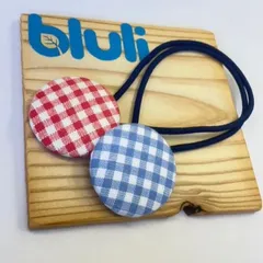 くるみボタン ヘアゴム ハンドメイド 2個セット