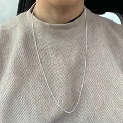 シルバーチェーンネックレス メンズ レディース ネックレス 70cm ロング