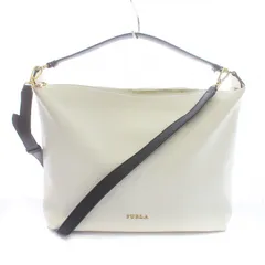 フルラ FURLA BABMYEO SOPHIE M HOBO ソフィー ハンドバッグ ショルダーバッグ 2WAY レザー 白 ホワイト 黒 ブラック /KU