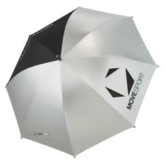 長傘 アンブレラ UVカット UPF50+ UVケア スポーツ観戦 銀パラソル（紫外線遮蔽率99%以上※シルバー生地）ショルダーケース付き