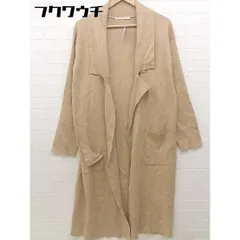 ■ KBF アーバンリサーチ コットン系 長袖 ロングカーディガン サイズ1 ベージュ レディース 【中古】 【1103230008149】のサムネイル