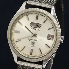 新品未使用　CITIZEN シチズン　腕時計　手巻き　シルバー 2025年最新】シチズン 腕時計 メンズ CITIZEN 自動巻き ホワイト
