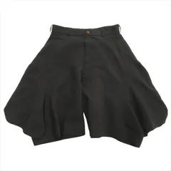 【特別値下げ】 コムデギャルソンフリル付きブラックハーフパンツ 特別値下げ】 コムデギャルソンフリル付きブラックハーフパンツ 特別