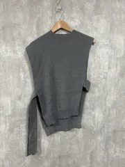 美品 AZUL BY MOUSSY アズールバイマウジー マシンウオッシャブル ニット ベスト sizeS/グレー ◇■ レディース